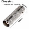 SLLEA BNC Female Coax Cable Coupler Adapter Connector Replacement for