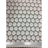 Flower Scallop Lace Non-Stretch Polyester Fabric (Off White)