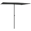 vidaXL Rectangular Outdoor Parasol with Aluminum Pole - Anthracite Fabric