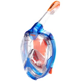 Seac Magica Snorkel Mask Full Face Mask Anti-Fog System with a Soft Mask Body, Dry Top Snorkel with Outlet Valve
