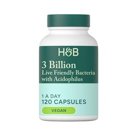 Generic Holland and Barrett Live Friendly Bacteria with Acidophilus 3 Billion 120 Capsules