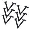 Antrader 6 Pcs Lid Folding Support Hinges,Lift Up Stay Hinge