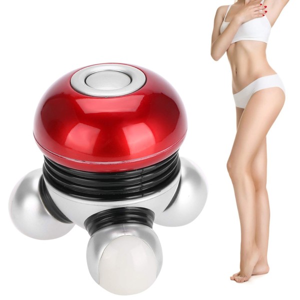 Kireina Mini Massager, Portable Handheld Electric Vibrate Body Massage with LED Lamp for Tension Stress Relax Soothing Relief Circulation