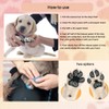 24pcs（6 Sets） Anti-Slip Dog Paw Protectors for Senior Dogs，Strong Grip