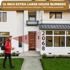 16 Inch Extra Large House Numbers For Outside, Oversized Floating