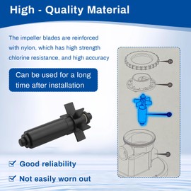 Upgrade Rotor Impeller Shaft Assembly fit for Summer Waves Pool Parts, X1000 Filter Pumps P58050505, Impeller Will Work with SFX1000, RX1000 & SFX1500 Summer Waves Pool Motors