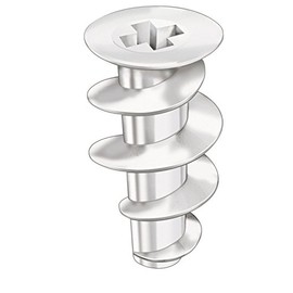Allfa 26000 Plasterboard Wall Plugs, Plastic with Installation Tool, Pack of 200
