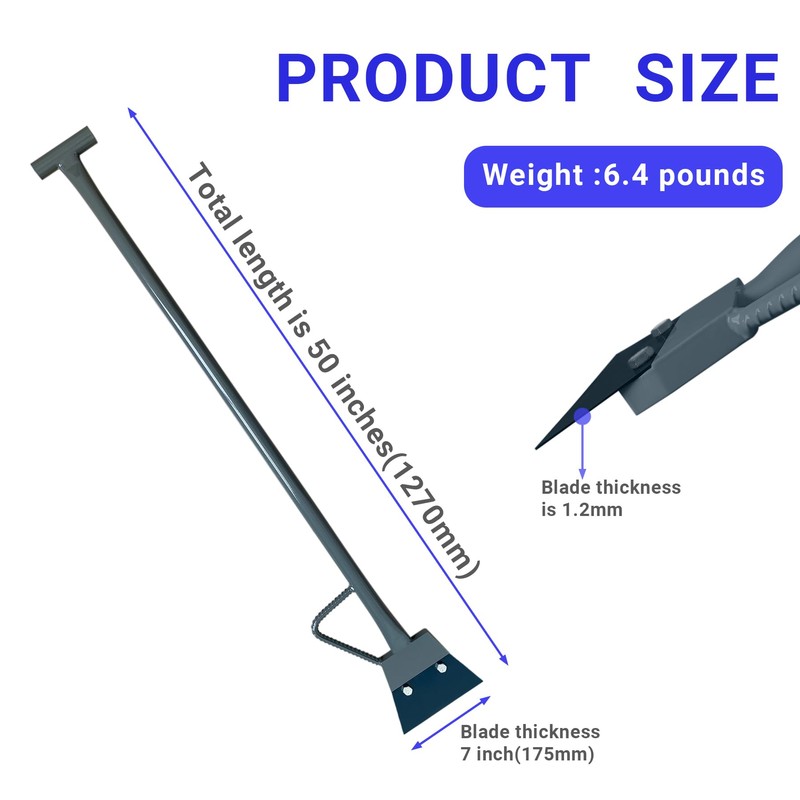 Heavy duty 7 inch scraper demolition scraper tile clips remover