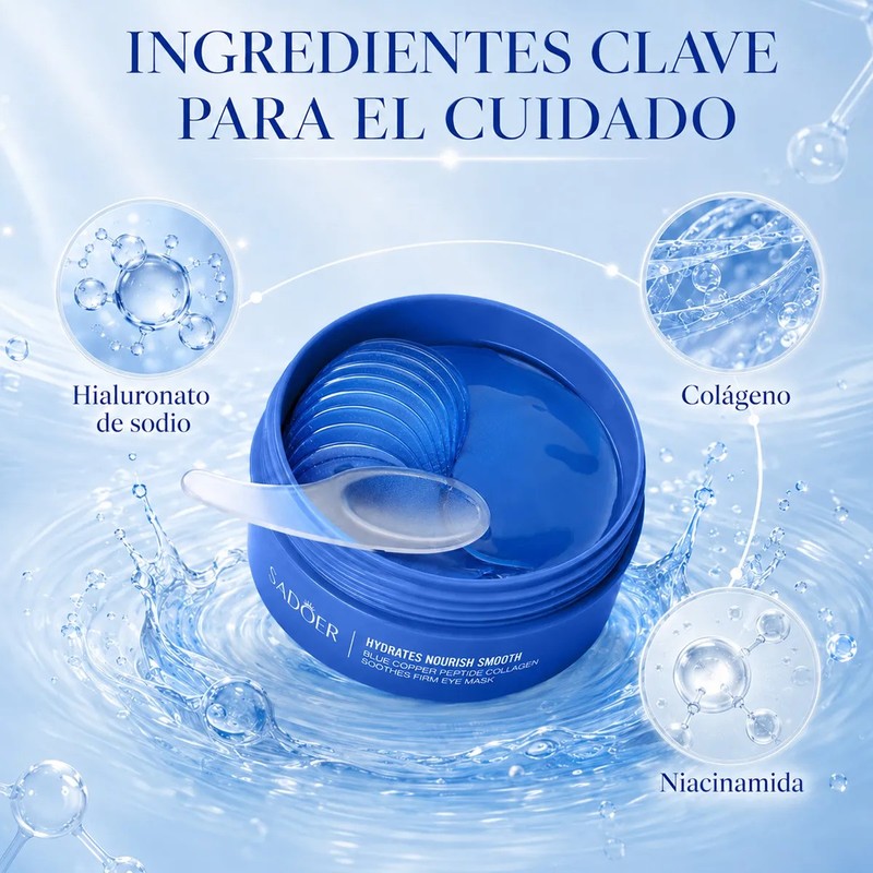 60pcs2 Parches Hidrogel Ojos Con Colágeno Todo Tipo De Piel
