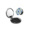 KWSAAHU Double-Sided Pocket Compact Mini Makeup Mirrors 1x, 2X Magnifying