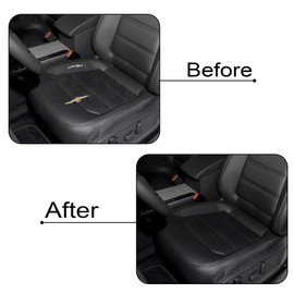 GXARTS Black Front Driver and Passenger Side Bottom Perforated Leather Seat Cover Compatible with Volkswagen Passat 2012 2013 2014 2015 2016 2017 2018 2019 2020