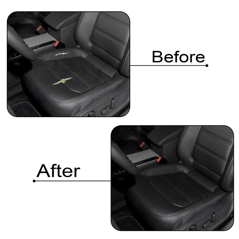GXARTS Black Front Driver and Passenger Side Bottom Perforated Leather