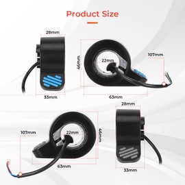 LUCK4U acelerador de freno de acelerador de velocidad compatible con Ninebot ES1 ES2 ES3 ES4 ES5 Scooter eléctrico Accesorios