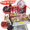 maysida Kids Toys Kitchen Playset, BBQ Grill Playset with Smoke,