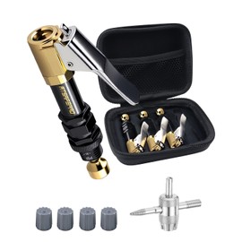 ATsafepro Tire Deflator with Air Chuck (10-30 PSI) – 4PCS Fast-Connect Clip-On air Down tire deflators, Adjustable Auto-Stop Offroad Accessories for Off-Road 4x4, Beach Driving & SUVs