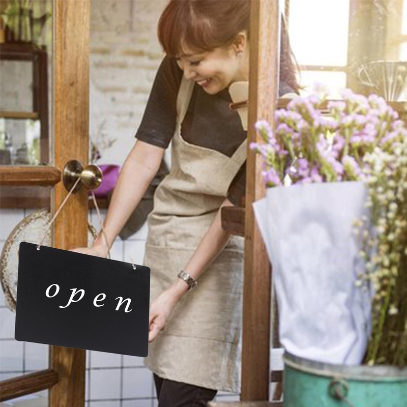 Pure Seek Chalkboard Chalkboard Wall Hanging Stylish Double Sided Black