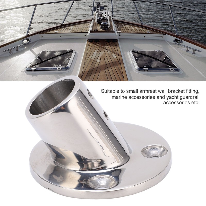 Boat Handrail Round Base Fitting 316 Stainless Steel Marine Hardware