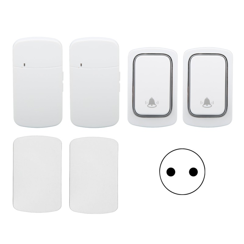 Wireless Doorbell Set Self Powered IP68 Waterproof Long Range Caregiver