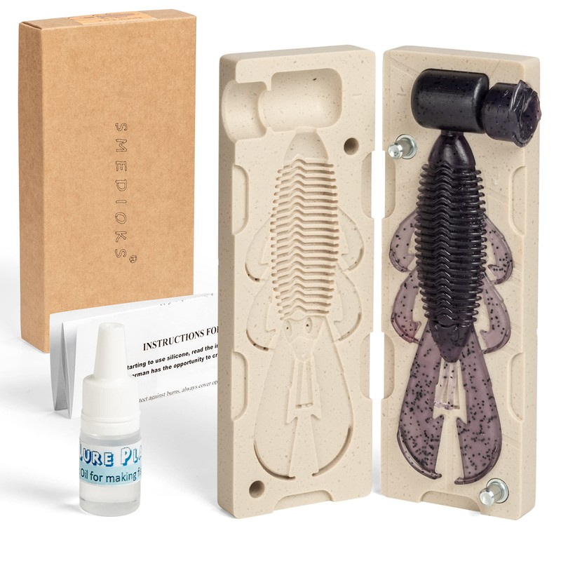 Smedioks Premium Soft Plastiс Mold Lure Making Injection Molds Fishing