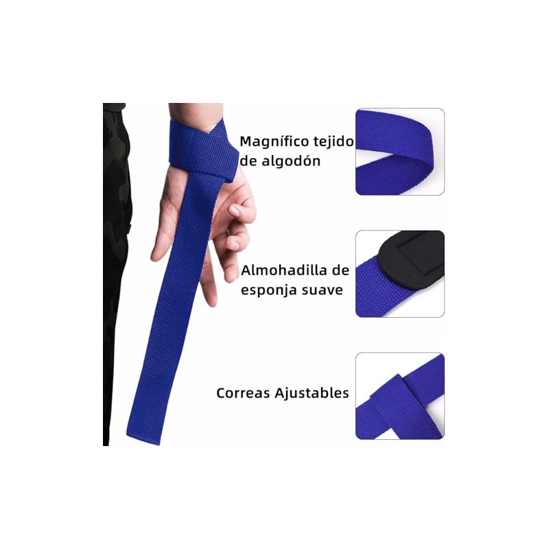 Yostyle Straps para Gym,Correas Levantamiento de Pesas, Muñequeras Gym con