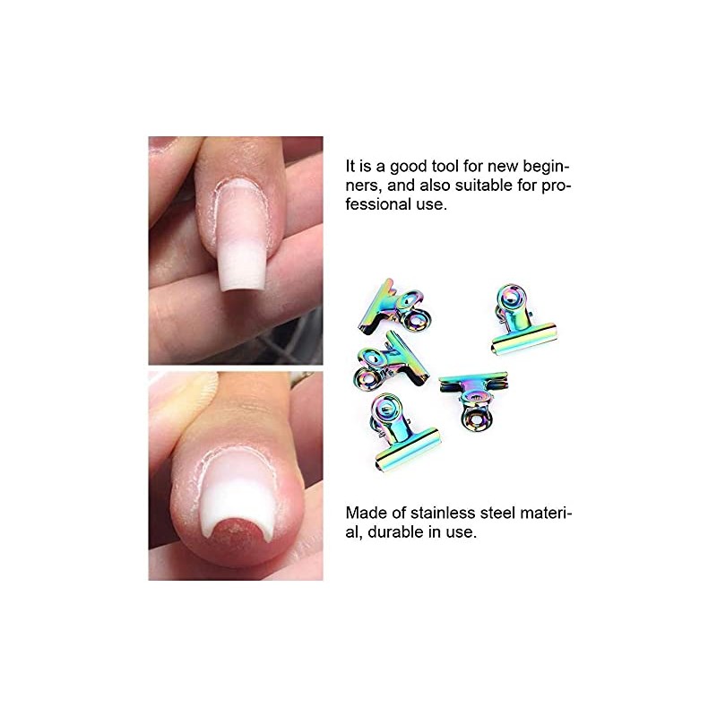 6 PCS Nail Extension Clips Curve C Nail Curvature Pinching