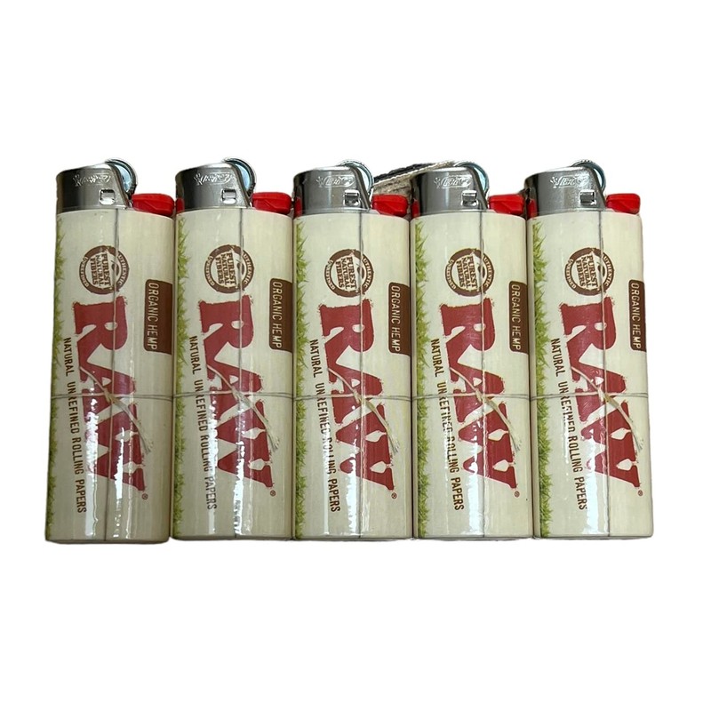 Raw Bic Lighters Organic Style 5 Pack + RSV Scoop