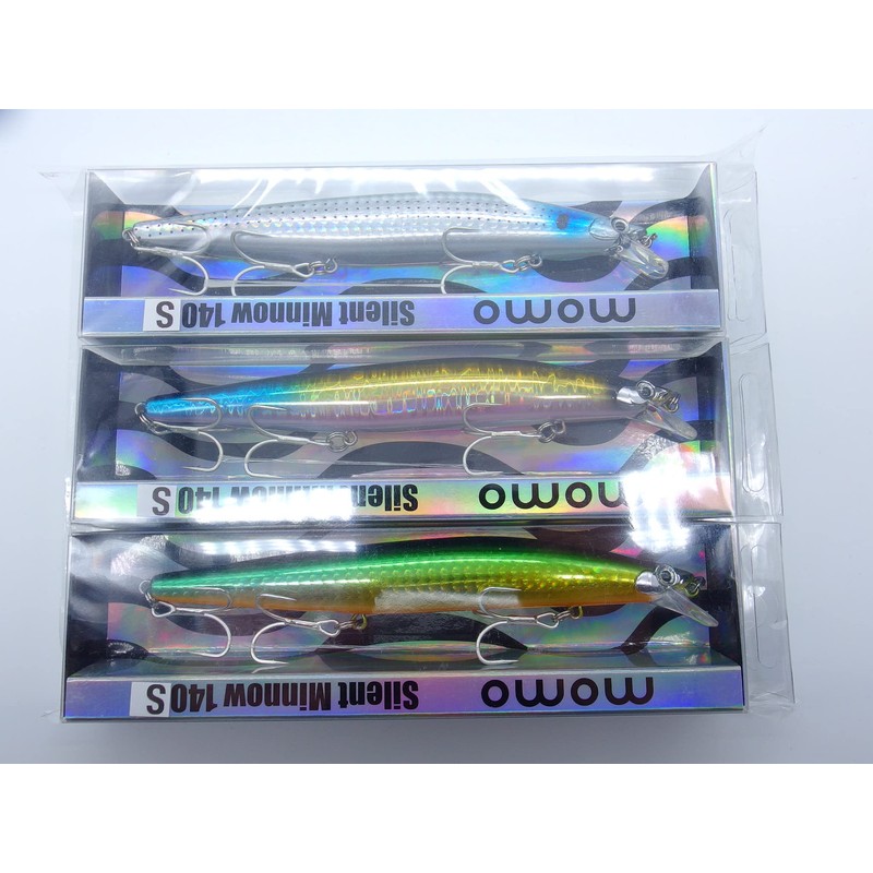 momolures Bass Lures Silent Minnow 140F 25g Silent Assassin Style