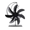 Heat Powered Stove Fan 7 Blade Moon Model Silent Operation