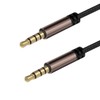 LoongGate AUX Cable 4-Pin 3.5 mm Nylon Braided Tangle-Free Auxiliary