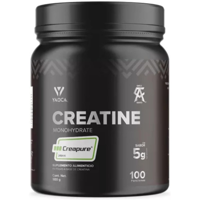 Yaoca Creatina Monohidratada en Polvo, Envase con 500 g de