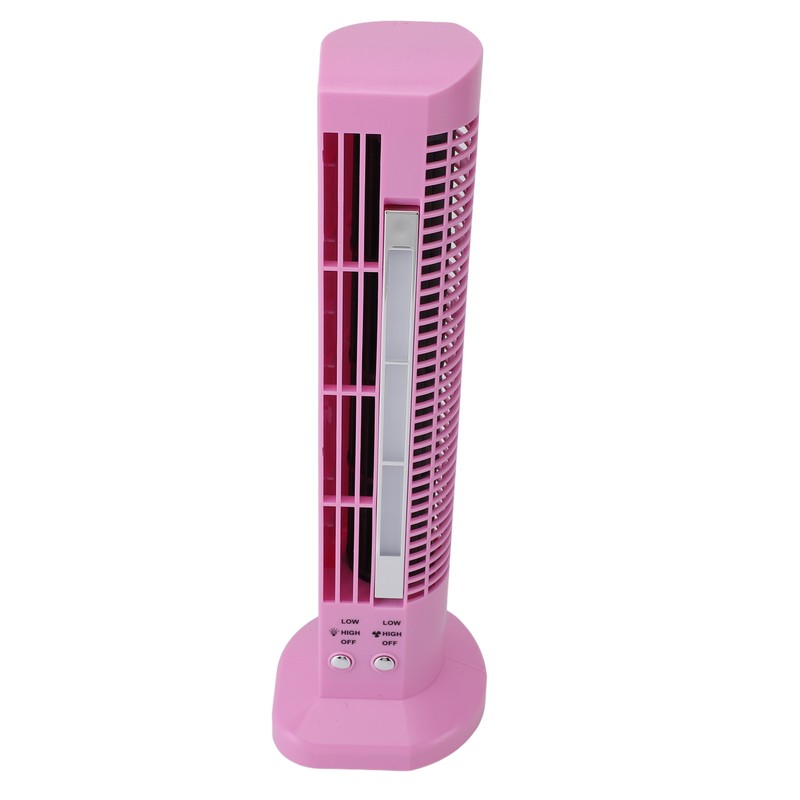 Mini Desktop Tower Fan Bladeless Portable Fan with Light for