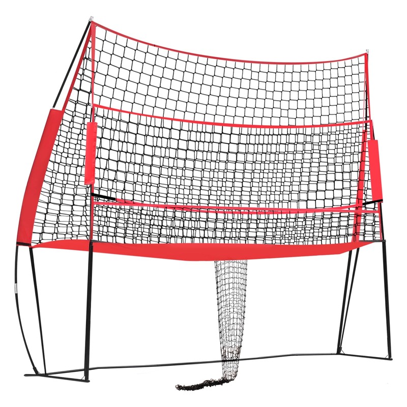 QUEMARQUE Volleyball Training Equipment, 8x11ft Volleyball Practice Net Station with