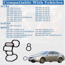 15825-P8A-A01 36172-P8A-A01 for Honda Pilot 3.5 Oil Filter Adapter Gasket,97-21 Accord CROSSTOUR CROSSTOUR Odyssey Passport Pilot Acura CL MDX RDX RL RLX TL TLX TSX ZDX Spool Valve Filter 3.0 3.2 3.7