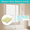 M6219 Sliding Shower Door Bottom Guide, 1/2 in Channels for