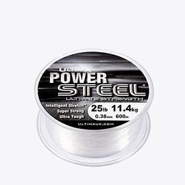 ULTIMA Power Steel Hi Tech Monofilament Klaar, 0.38 mm - 25.0 lb/11.4 kg