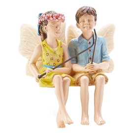 Miniature Fairy Garden Charlie And Tilly - (No Bench)