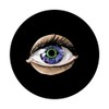 Purple Eye Eyeball With Eye Lashes