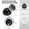 DXNQ DXNQ Metal Joystick Car Push Start Button Cover, Universal