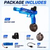 Hawdinoo Electric Water Gun Pistol with LED Lights, Sound Effects,