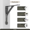 Edenic 2pcs Scaffold Board Gallows Shelf Brackets - 5x5 Inch