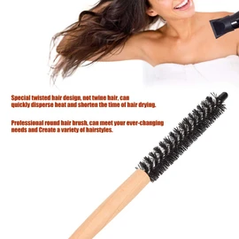 Cepillo de pelo redondo pequeño, peine de peluquería profesional Cepillo de rizador de pelo Peine de maquillaje Cepillo de burlas Accesorio para herramientas de peinado para belleza Solon(20#)
