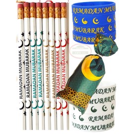 Ramadan Kids Favors Ramadan Wristbands Goody bags [150 Pack] Ramadan Party Pack Ramadan Eid Gift Muslim Gifts Islamic