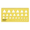 Traceease Geometric Drafting Triangle Template Drawing Stencil, Designing Measuring Ruler