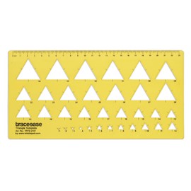 Traceease Geometric Drafting Triangle Template Drawing Stencil, Designing Measuring Ruler