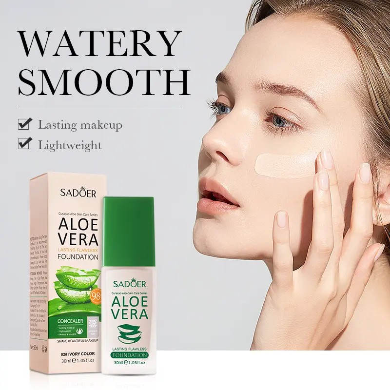 Hydrating Liquid Foundation - Smooth, Lightweight, Pore Concealing, Long-Lasting, Non-Caking,
