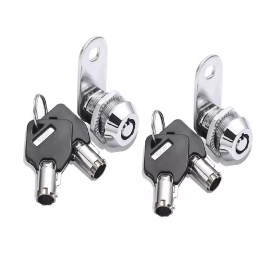 Wahlinparts 2x Keyed Alike Tubular Cam Lock 5/8" Camper Drawer Toolbox Cabinet Keys
