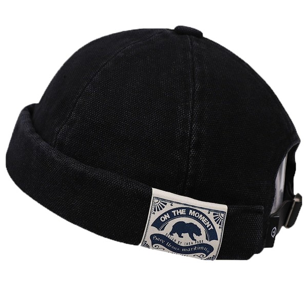 Ruixi Roll Cap, Brim Hat, Men's Cap, Shallow, Cotton, Shallow,