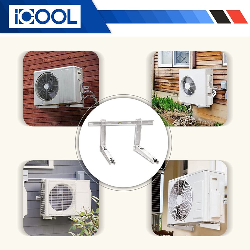 ICOOL Mini Split Wall Mounting Bracket for 9000-36000 BTU Universal