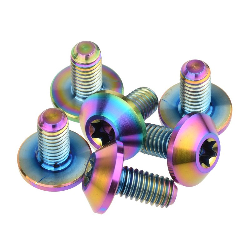 Dingtai Low Head Plum Head Titanium M6x12mm Brake Handlebar Bolts