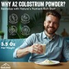 A2 Colostrum Powder 3.5 Oz Bovine Grass Fed Above 40%
